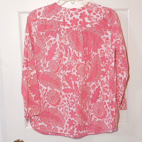J. Crew floral embroidered popover top, size XS (runs big) - Picture 4 of 9